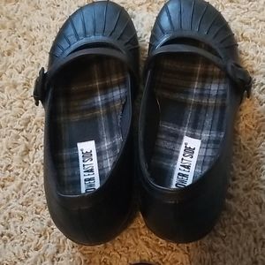 Black wedge women casual shoes